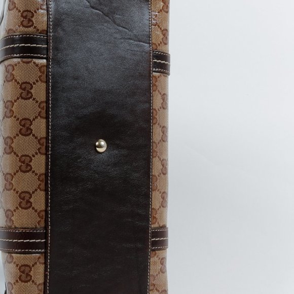 Gucci Beige Ebony GG Crystal Duchessa Tote - Picture 4 of 8